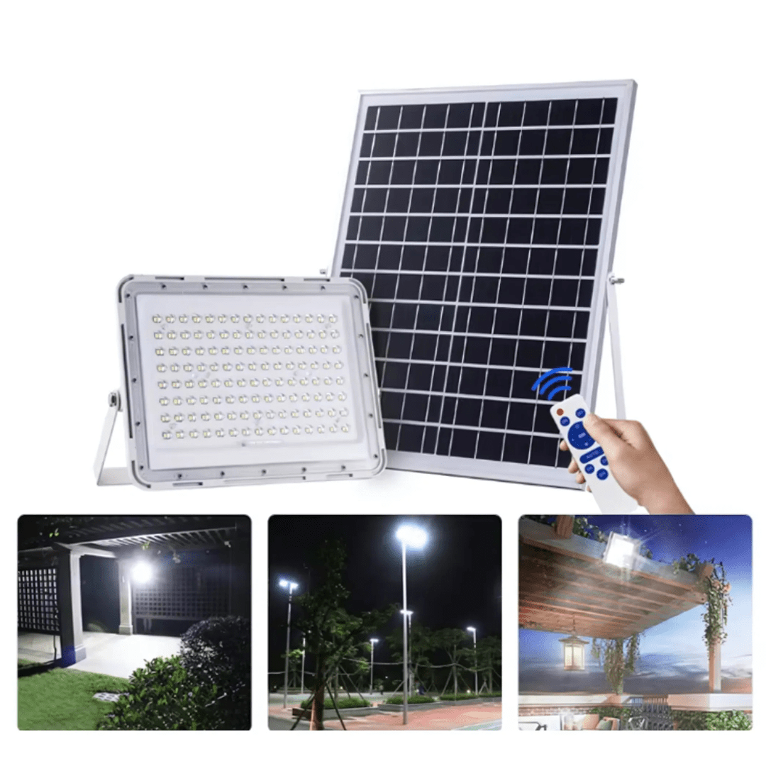 Foco con Panel Solar Separado de 500 W.