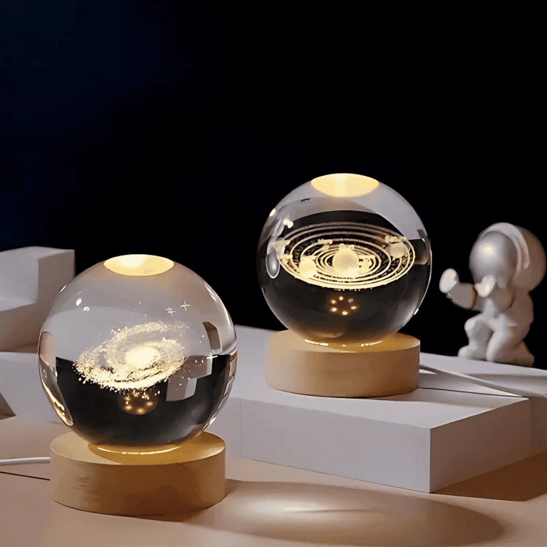 Lámpara de Noche Led 3D Bola de Cristal Variedad de Diseños