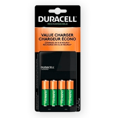 Pack Cargador + 4 Pilas 
