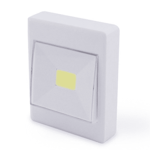 LUZ DE NOCHE LED COB CON INTERRUPTOR Y PILAS