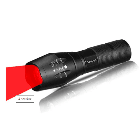 LINTERNA TACTICA LUZ ROJA