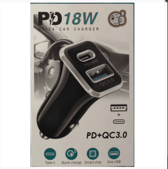 CARGADOR DE AUTO PD 18W