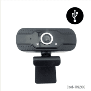 Camara WEB Con Microfono Q12, Full HD 1080P, Conexion USB