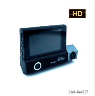 Camara DVR Para Auto Triple, De Pantalla 3”, Camara De Retroceso.