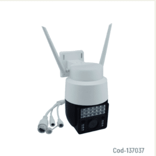 Camara De Vigilancia IP WIFI Para Exterior De 24 LED Modelo C166X-L Con Baliza