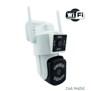 Camara De Vigilancia IP Doble Para Exteriores Con Conexion Wifi, Zoom Y APP ICAM365.