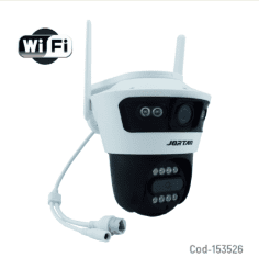 Camara De Vigilancias IP Wifi Doble Camara, 12 LED Marca JORTAN Utiliza APP YOOSE