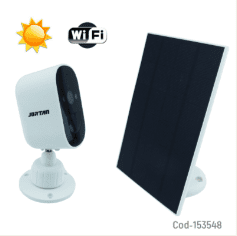 Camara De Vigilancia IP Wifi Modelo JT-8185 Con Panel Solar Y Vision Nocturna Marca JORTAN Utiliza APP ICSEE