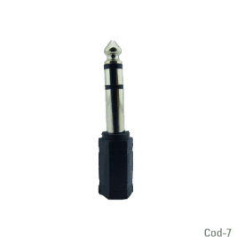 Adaptador De Audio Hembra De 3.5 Mm A Macho 6,3 Mm.