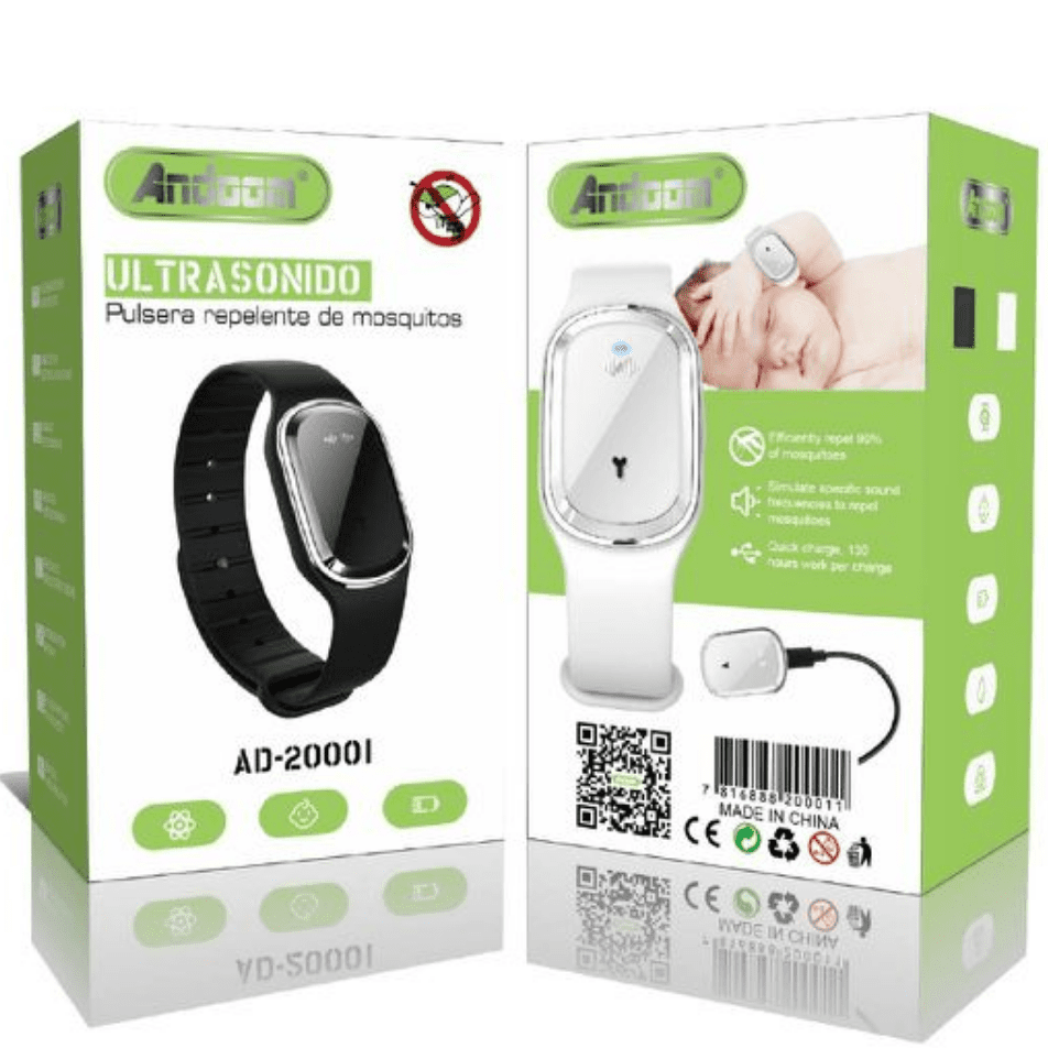 Pulseras repelentes de mosquitos ultrasonido