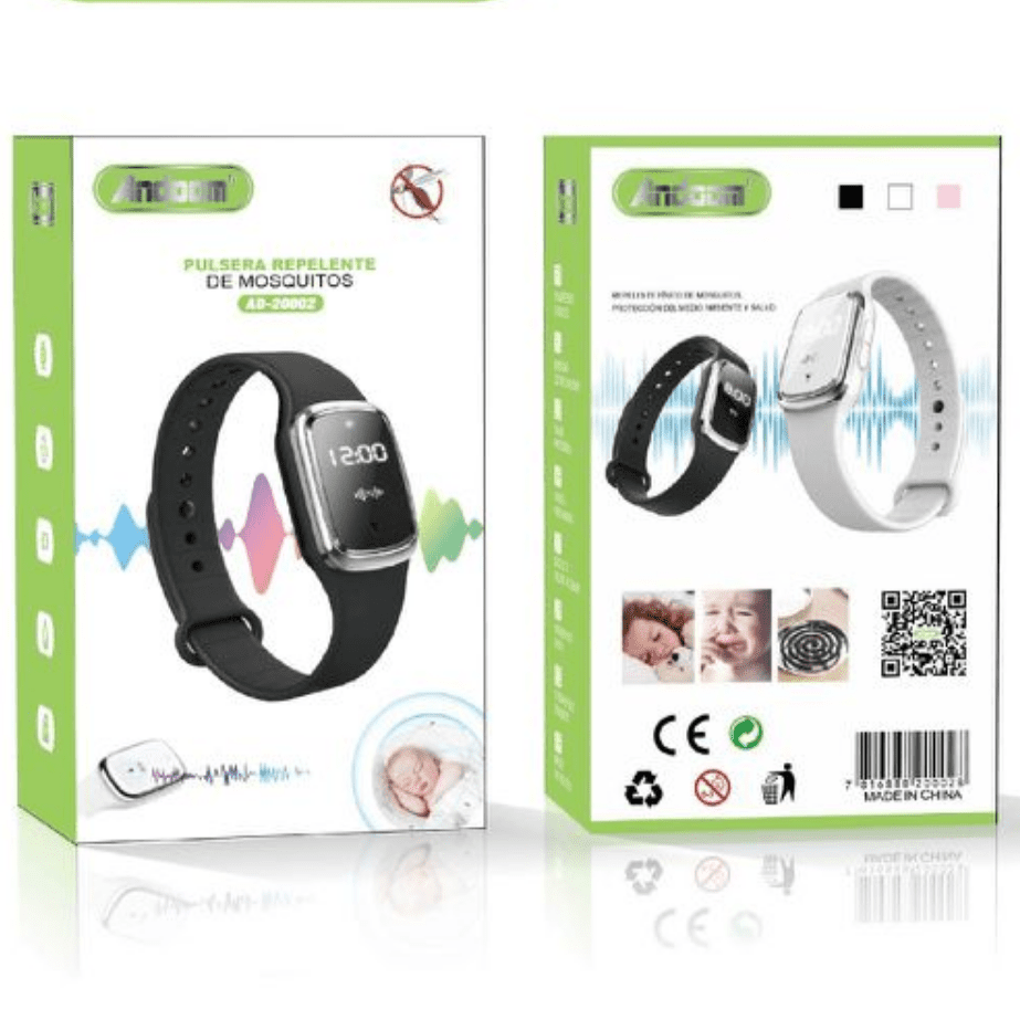 Pulseras repelentes de mosquitos ultrasonido
