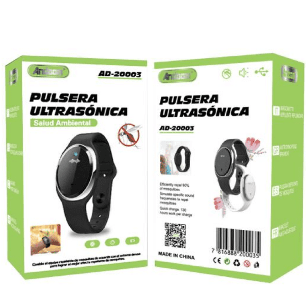 Pulseras repelentes de mosquitos ultrasonido