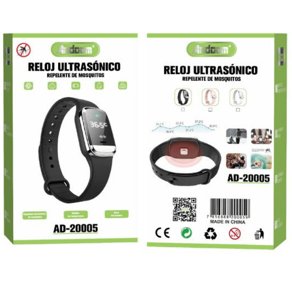 Pulseras repelentes de mosquitos ultrasonido